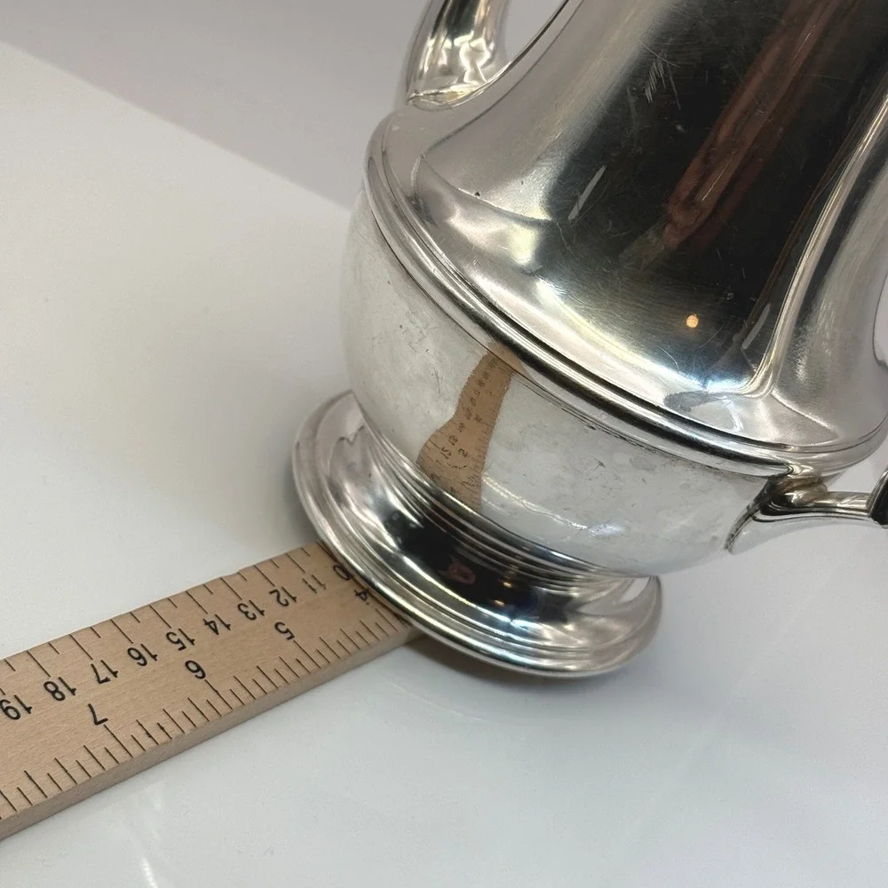 Vintage Wm Rogers Washington 2476 Silverplate Coffee Pot Decor Prop
